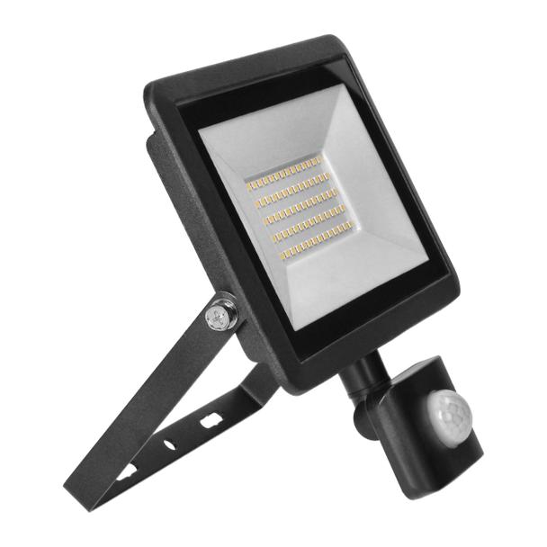 FARO S LED 50W naświetlacz z PIR 4000lm, IP44, 4000K, aluminium + szkło AD-NL-6255BLR4 ORNO