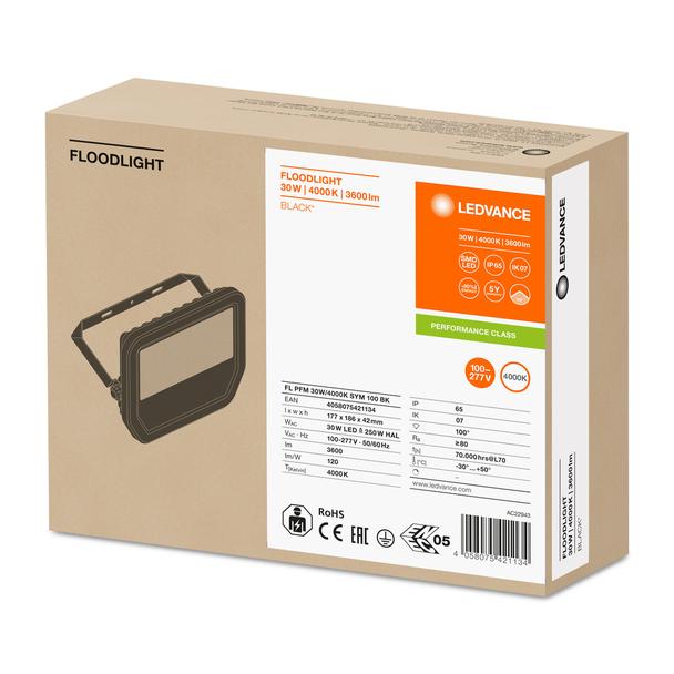 Naświetlacz FLOOD LED PERFORMANCE 30W 4000K SYM 100 black