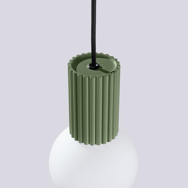 Lampa wisząca HALO 1 zielona oliwka