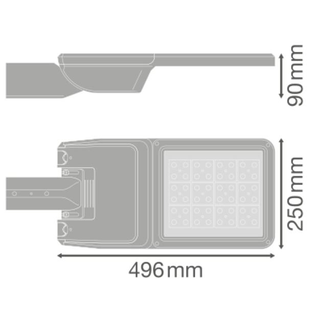 Oprawa uliczna STREETLIGHT FLEX MEDIUM 58W 727 RV25ST ALW