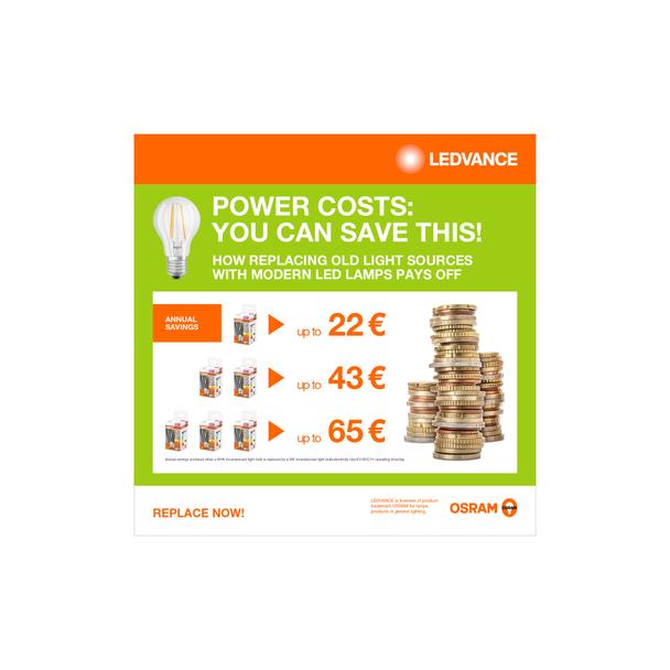Lampa LED, klasyczny kształt bańki Edison 4W 830 230V szkło przezroczyste E27