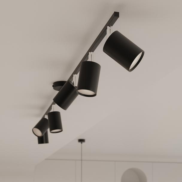 Sollux Żyrandol LEMMI 6 czarny SL.1207