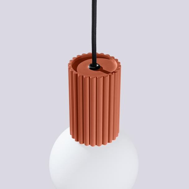 Lampa wisząca HALO 1 ochra czerwona