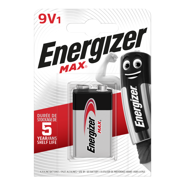 BATERIA ENERGIZER MAX 9V /1 7,6389E+12 SELVISTA