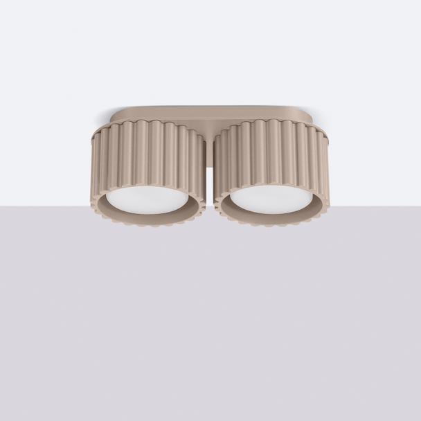 SOLLUX Plafon AURA 2 taupe Gx53 ; SL.1818