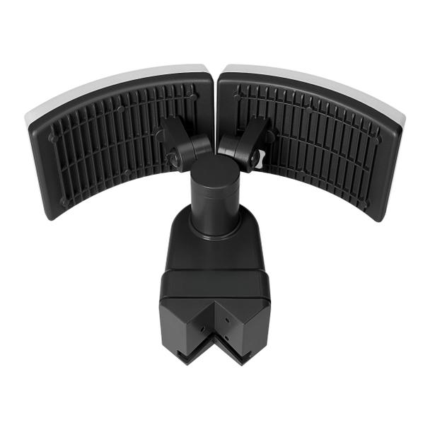 TOS DUO LED 2x20W podwójny naświetlacz ogrodowy 2x1600lm IP65 4000K, PC czarny AD-NL-6603BL4 ORNO