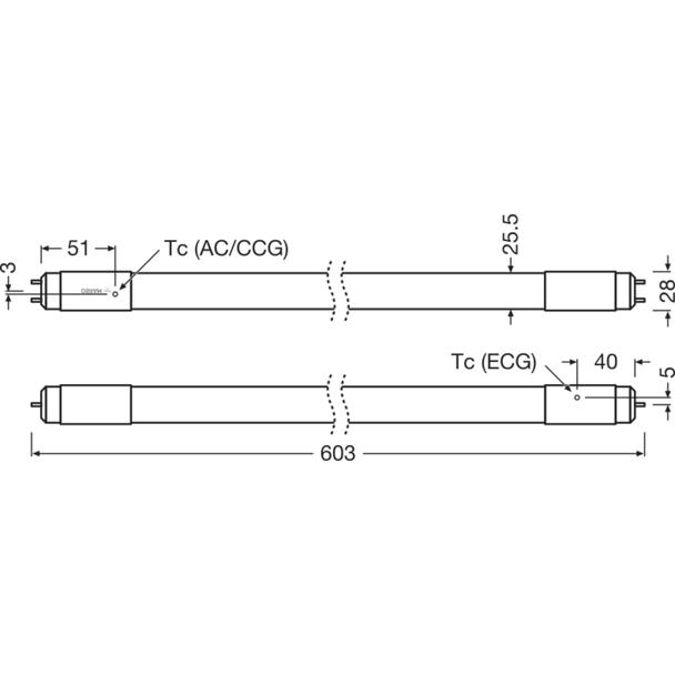 Tuba LED T8 PRO Ultra Output 600mm 7,5W 830 Uniwersalna