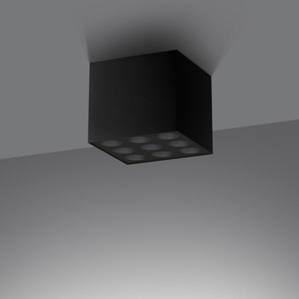 Sollux Plafon OZZY czarny LED SL.1211