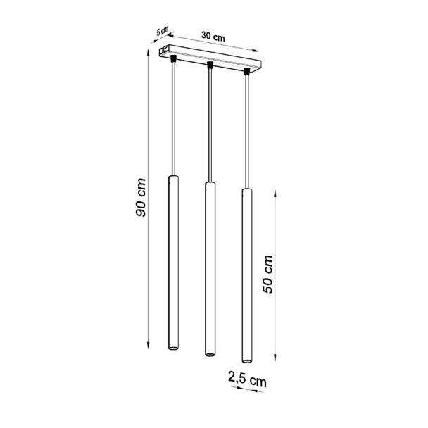 Sollux Lampa wisząca PASTELO 3 biała SL.0466