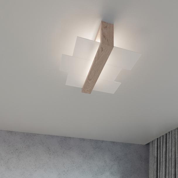 Sollux Kinkiet FENIKS 1 naturalne drewno SL.0077
