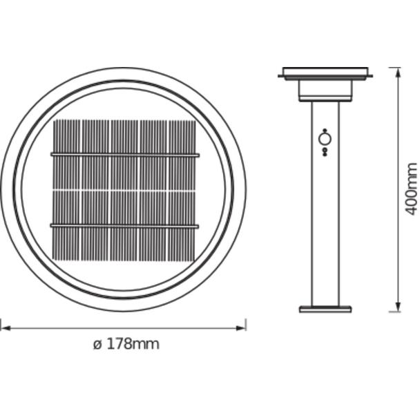 ENDURA STYLE SOL 2CIRCLE40CM6WST LEDV Oprawa zewnętrzna