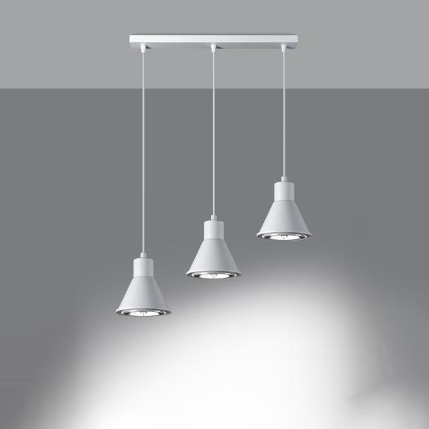 Sollux Lampa wisząca TAZILA 3 biała [ES111] SL.0988
