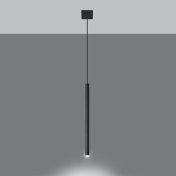 Sollux Lampa wisząca PASTELO 1 czarna SL.0469