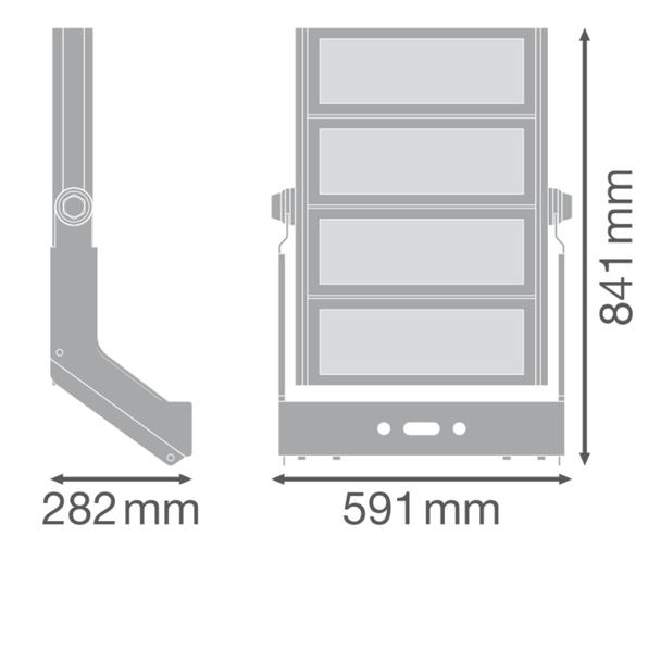 Naświetlacz FLOOD MAX LUM 1200W 757 ASYM 50x110 WAL