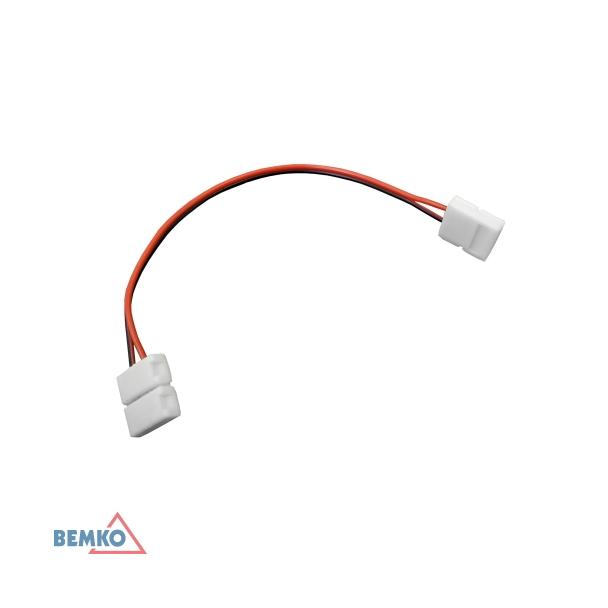 ZŁĄCZKA LED Z PRZEWODEM 2-STRONNA 8MM 3528 B46-Z2-08-3528 BEMKO