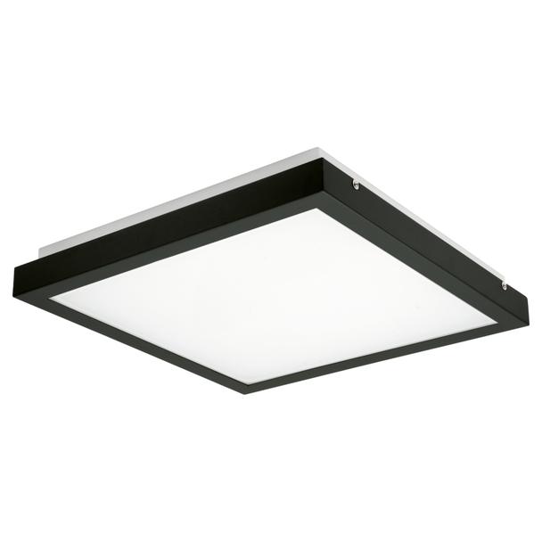 Plafoniera LED z czujnikiem ruchu TYBIA LED 38W-NW-SE B barwa neutralna 4000K 3800lm Czarny 24643 KANLUX