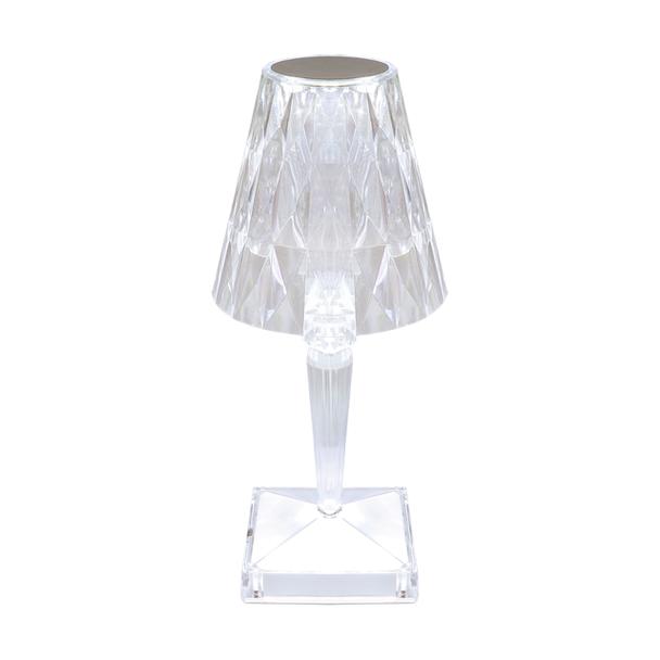 Lampka stołowa LED DABI LED CRYSTAL przezroczysta ciepła/zimna biel 04404 IDEUS