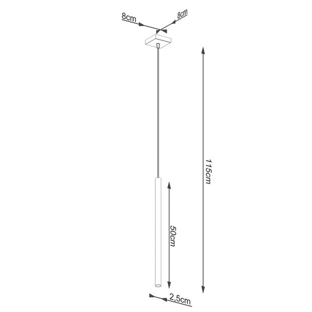 Sollux Lampa wisząca PASTELO 1 złota SL.1170