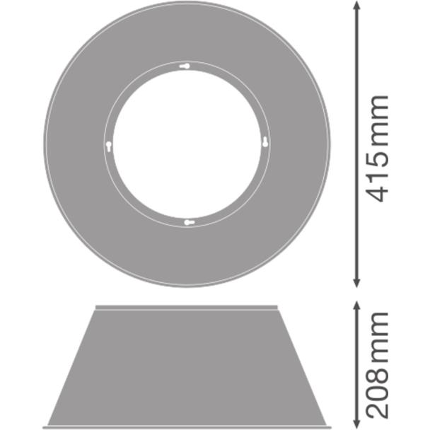 Oprawa HIGH BAY LED ALU REFLECTOR 93W