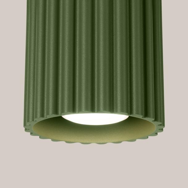 SOLLUX Plafon AURA 1 zielony oliwkowy GU10 ; SL.1794