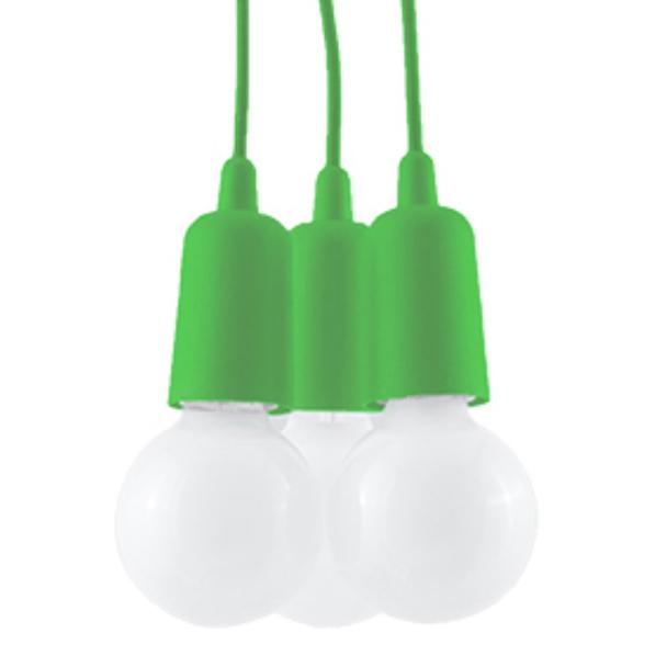 Sollux Lampa wisząca DIEGO 3 zielony SL.0582