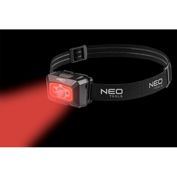 Latarka czołowa akumulatorowa USB 250 lm COB LED + czujnik ruchu NEO TOOLS GTX 99-073 GTX Poland