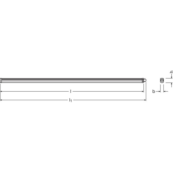 Oprawa DAMP PROOF LED SLIM VALUE 1500 50W 6500K IP65