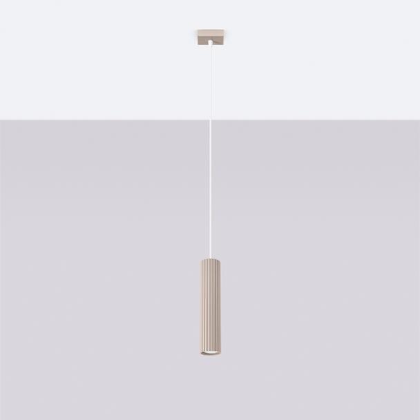 SOLLUX Lampa wisząca KARBON 1 taupe ; SL.1759