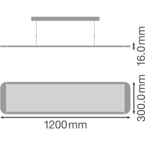 Oprawa PANEL D I 1200 ZIGBEE 36W 4000K UGR19