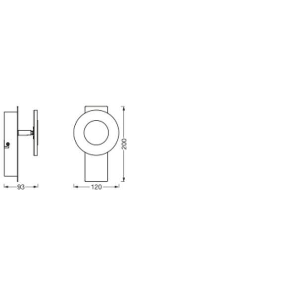 Oprawa SMART+ WIFI ORBIS WAVE 200 IP44 TW CR