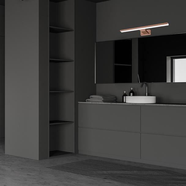 kinkiet łazienkowy LED Shine 13,8W 966lm 4000K miedziany IP44 ML7041 Milagro