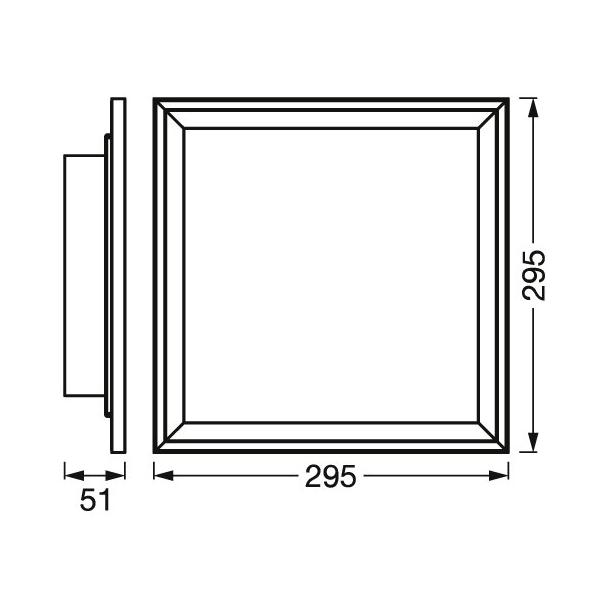 Oprawa SMART+ WIFI PANELANON PANELUS RGB FRAME 300X300 RGB TW