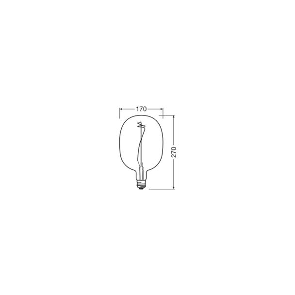 Lampa LED Vintage 1906 BALLON BLUE dim 4,5W/816 E27
