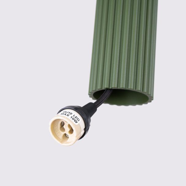 Sollux Lampa wisząca KARBON 1 zielony oliwkowy SL.1611
