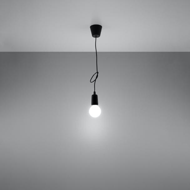 Sollux Lampa wisząca DIEGO 1 czarna SL.0572