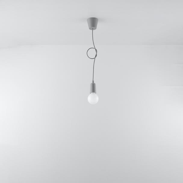 Sollux Lampa wisząca DIEGO 1 szara SL.0575
