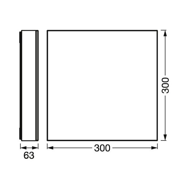 Oprawa Smart+ PANELa Fraless sparkle 300x300mmTW
