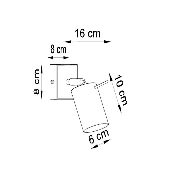 Sollux Kinkiet RING biały SL.0087