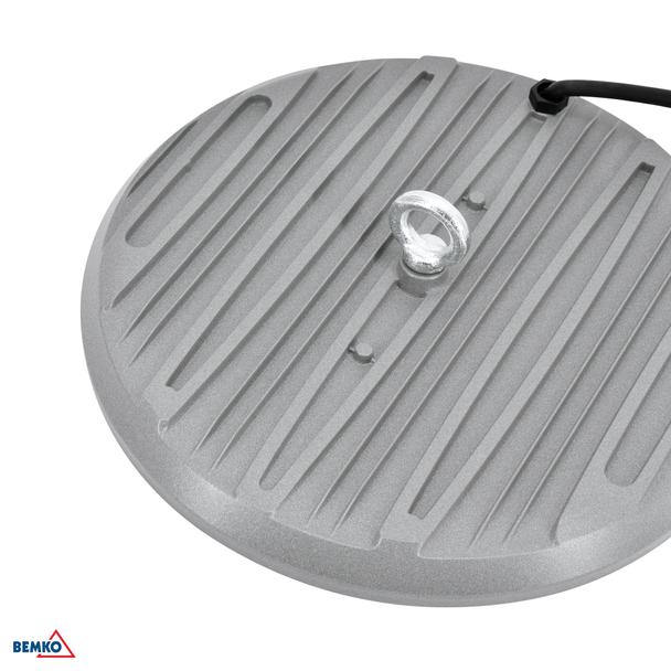 Lampa hermetyczna przemysłowa HIGHBAY LED GAMPER 200W neutralna biel 4000K 20000LM CRI80 IP65 90° SZARY C85-HBG-200W-840-090DG BEMKO