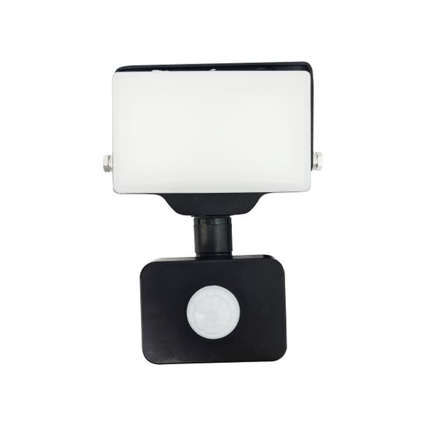 PORTO S LED 10W naświetlacz z PIR, 800lm, IP44, 4000K, aluminium + poliwęglan AD-NL-6462BLR4 ORNO