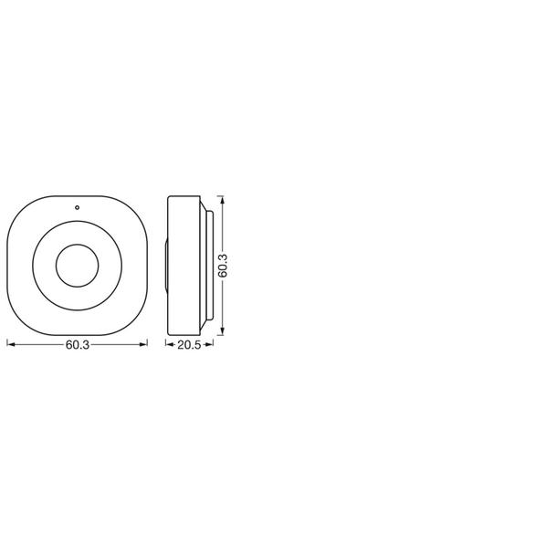 Detektor ruchu SMART WIFI MOTION SENSOR 4X1 LEDV