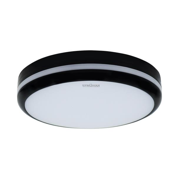 Plafon hermetyczny ASTRO LED 12/15/18W czarny ciepła/neutralna/zimna biel 04614 IDEUS