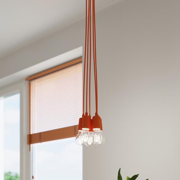 Sollux Lampa wisząca DIEGO 3 pomarańczowy SL.0585