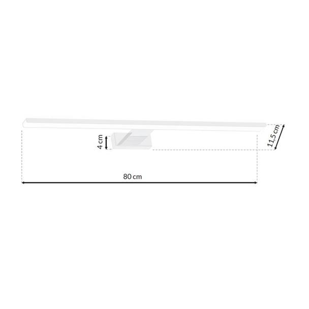 kinkiet łazienkowy nad lustro LED Shine 15W 1050lm 4000K biały ML6337 Milagro