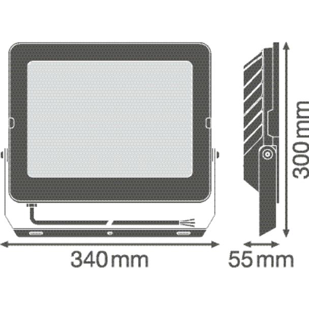 Naświetlacz FLOOD COMPACT V 180W 830 SYM 100 black