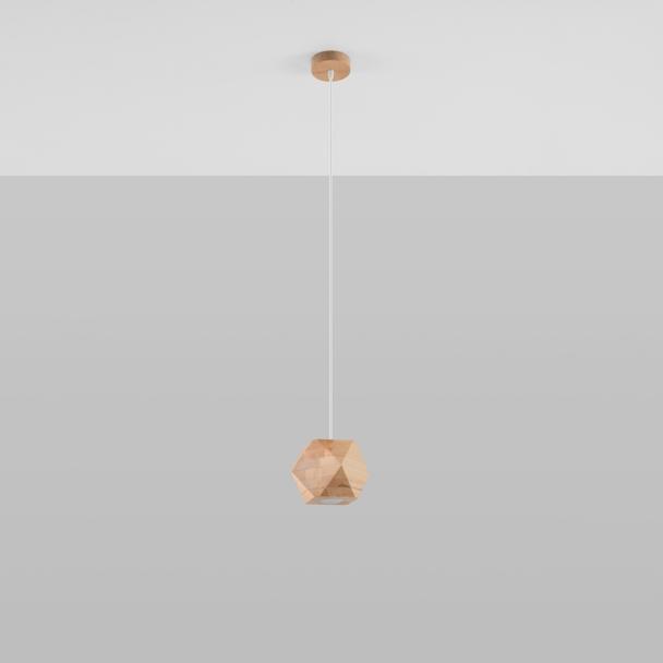 Sollux Lampa wisząca WOODY naturalne drewno SL.1011