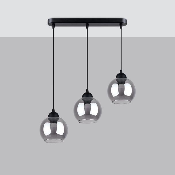 Sollux Lampa wisząca ALINO 3 czarna SL.1142