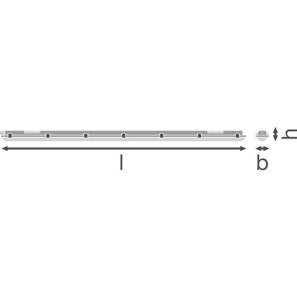 Oprawa DAMP PROOF LED VALUE 1500 25W 4000K IP65