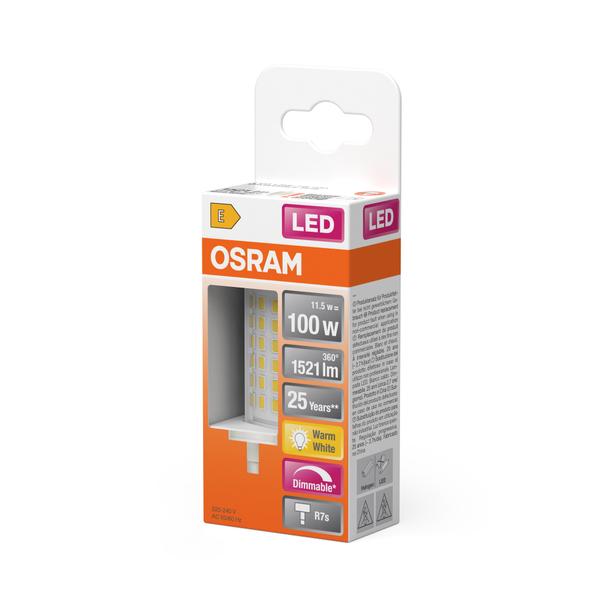 LAMPA LED LINE 78mm 100D 12W/827 230V R7S 6X1