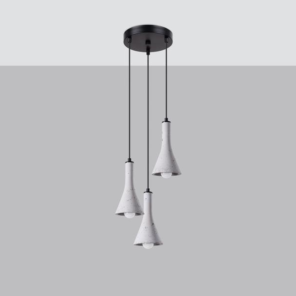 Sollux Lampa wisząca REA 3P beton SL.1226
